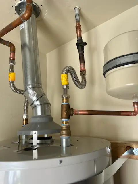 Water heater installation and plumbing repair in Victorian Village