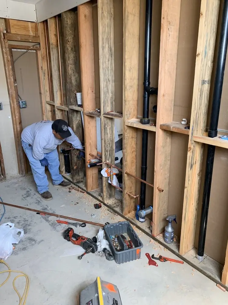 Commercial rough-in plumbing for Gas Line Repair in Victorian Village
